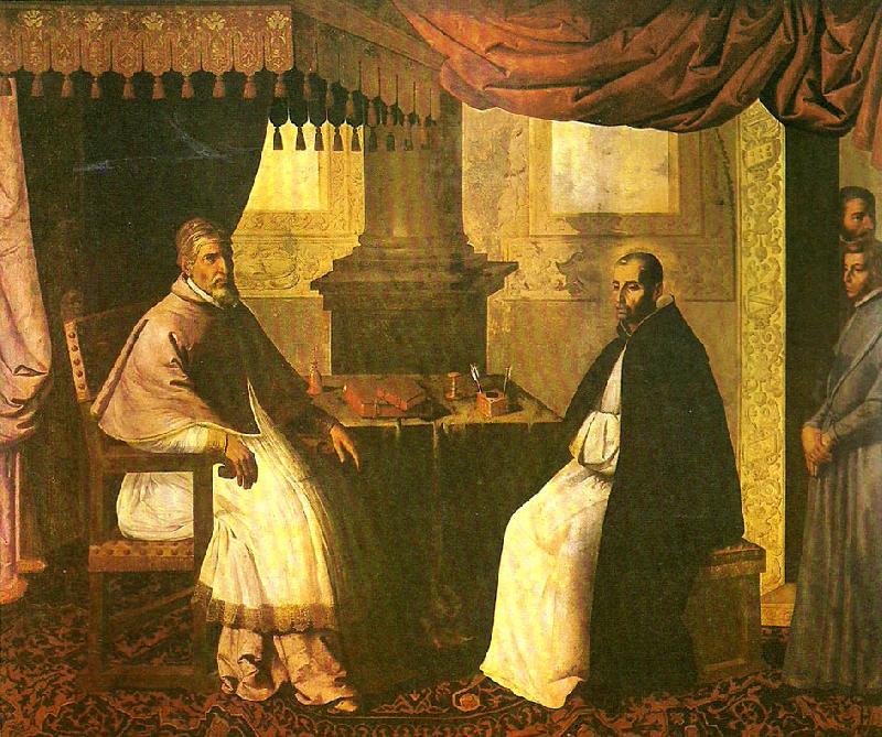 Francisco de Zurbaran st. bruno in conversation with pope urban